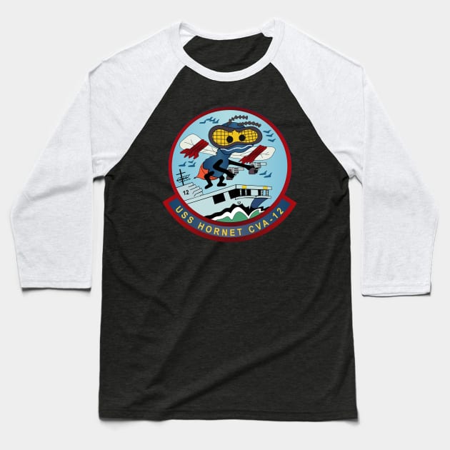 USS Hornet (CV-12) wo Txt Baseball T-Shirt by twix123844